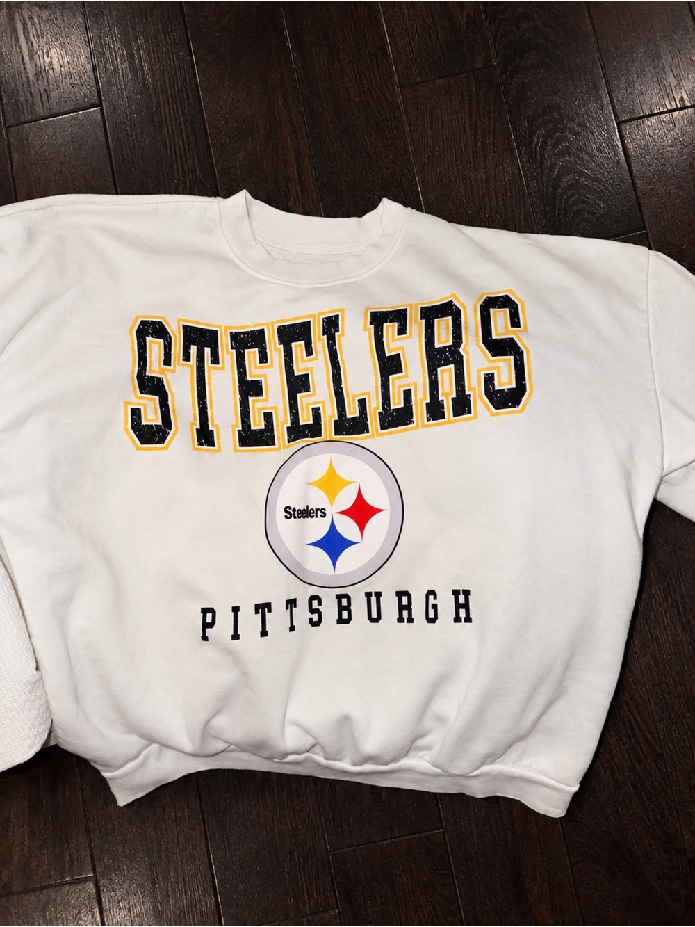 Gameday Couture Pittsburgh Steelers Women’s Sweatshirt Size Large White NFL Crew